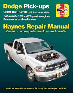 Front cover_Dodge V6 & V8 Gas & Cummins turbo-diesel pick-ups (09-18) Haynes Repair Manual