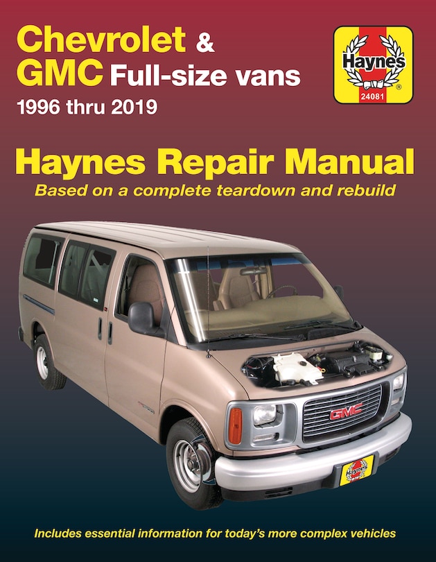 Couverture_Chevrolet & Gmc Full-size Vans 1996 Thru 2019 Haynes Repair Manual