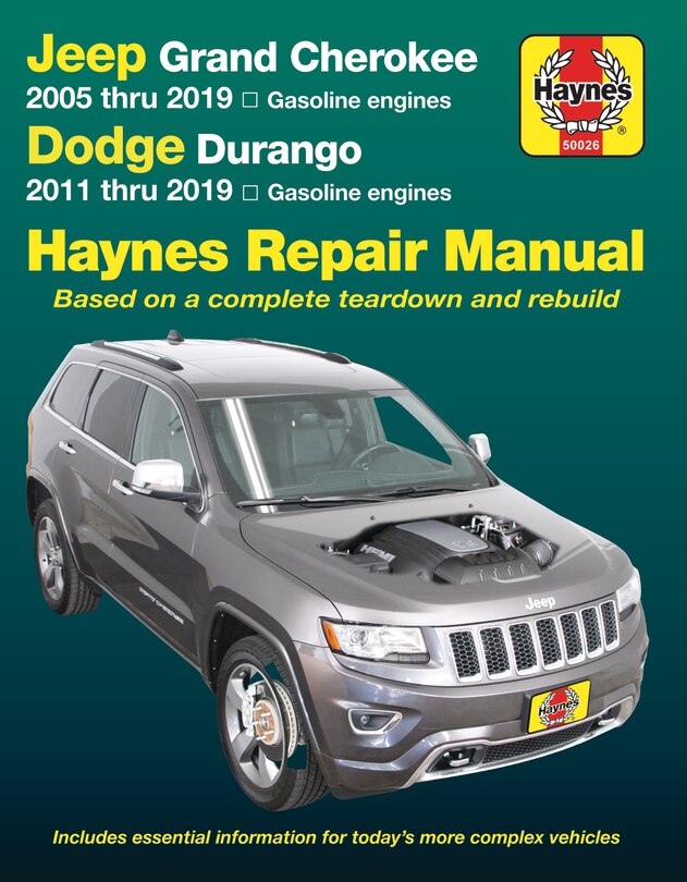 Couverture_Jeep Grand Cherokee 2005 Thru 2019 And Dodge Durango 2011 Thru 2019 Haynes Repair Manual