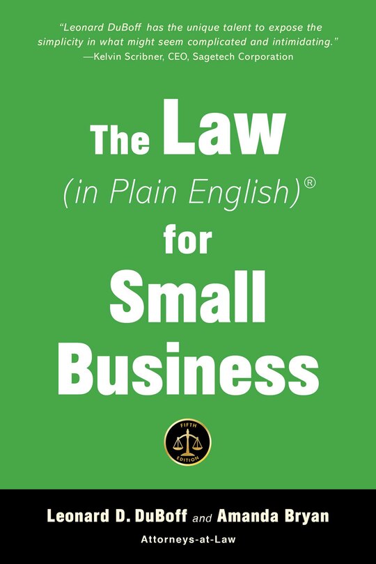 Couverture_The Law (in Plain English) for Small Business (Fifth Edition)