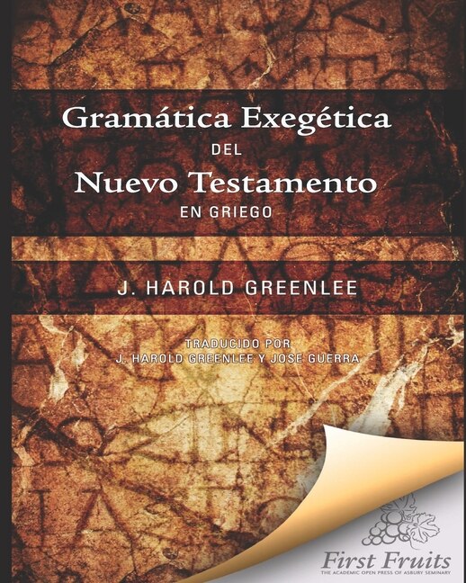 Front cover_Gramatica Exegética del Nuevo Testamento en Griego