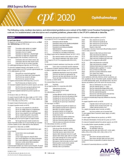 Cpt 2020 Express Reference Coding Card: Ophthalmology