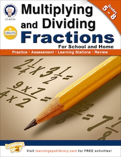 Front cover_Multiplying and Dividing Fractions, Grades 5-8