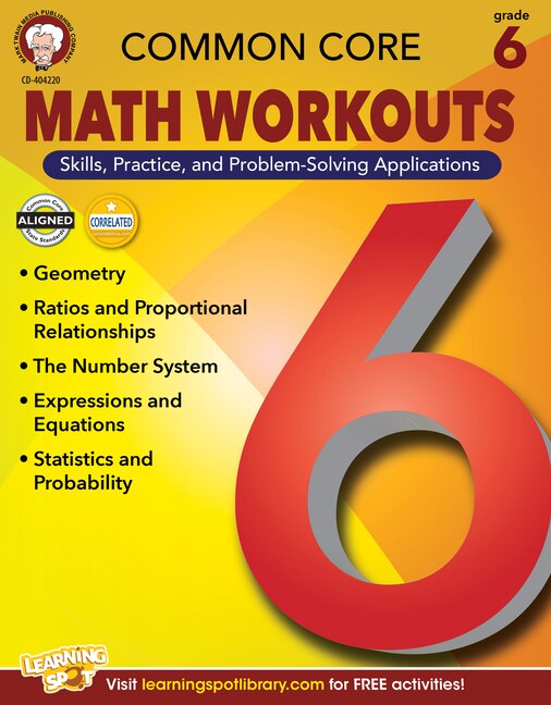 Couverture_Common Core Math Workouts, Grade 6