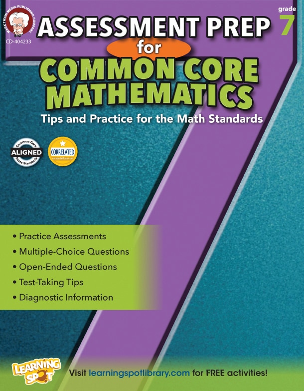 Front cover_Assessment Prep for Common Core Mathematics, Grade 7