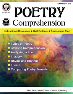 Front cover_Poetry Comprehension, Grades 6 - 8