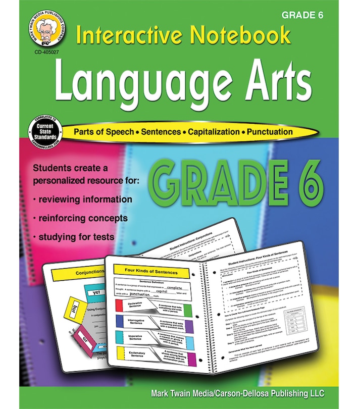 Couverture_Interactive Notebook: Language Arts Resource Book, Grade 6
