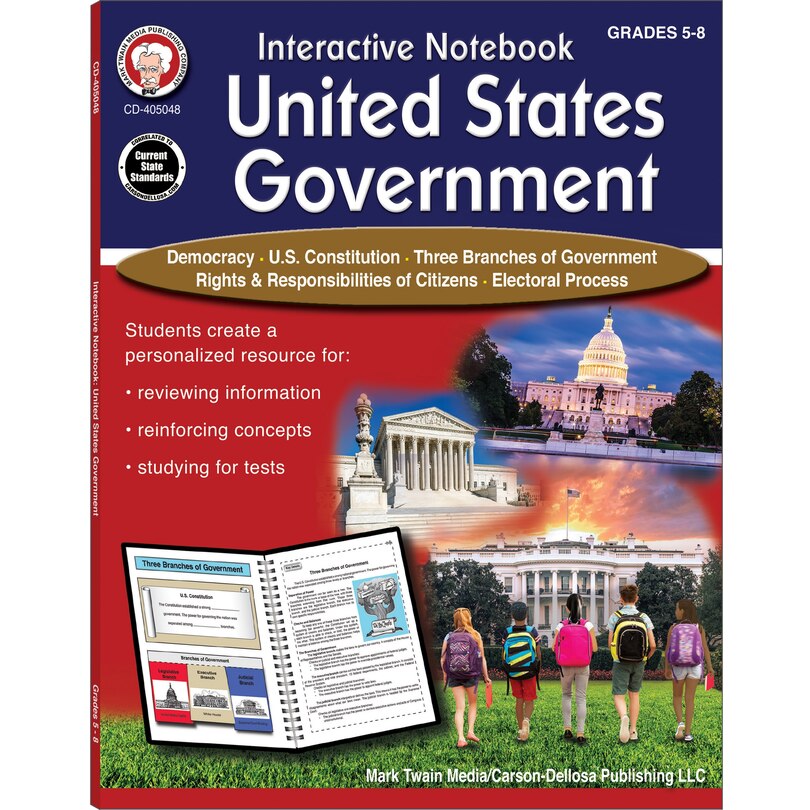 Couverture_Interactive Notebook: United States Government Resource Book, Grades 5 - 8