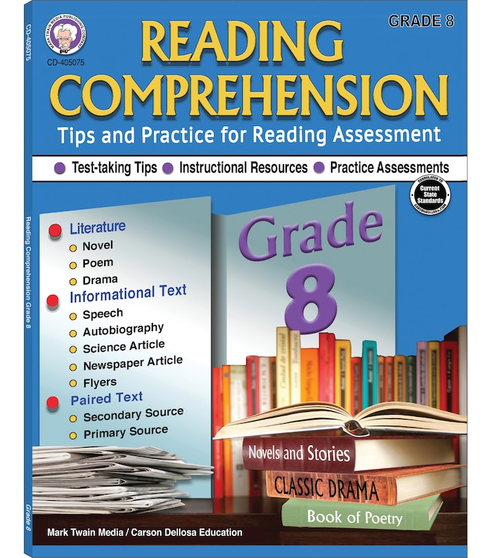 Front cover_Reading Comprehension, Grade 8