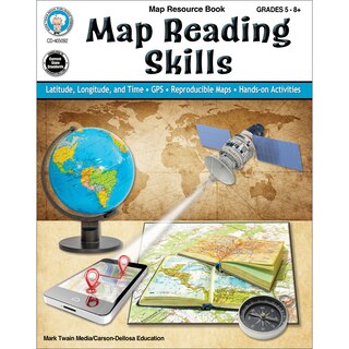 Front cover_Map Reading Skills Workbook, Grades 5 - 12