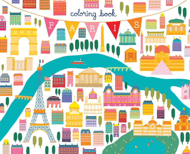 Front cover_Paris Coloring Book: Mini Edition