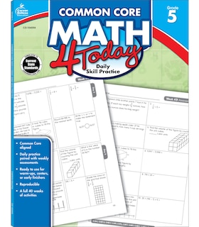Couverture_Common Core Math 4 Today, Grade 5