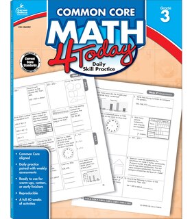 Couverture_Common Core Math 4 Today, Grade 3