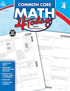 Couverture_Common Core Math 4 Today, Grade 4