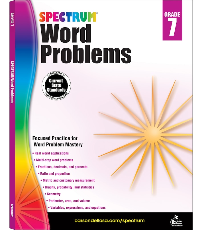 Front cover_Word Problems, Grade 7