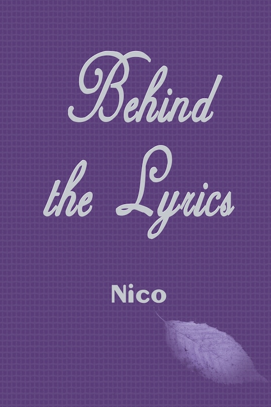 Front cover_Behind the Lyrics
