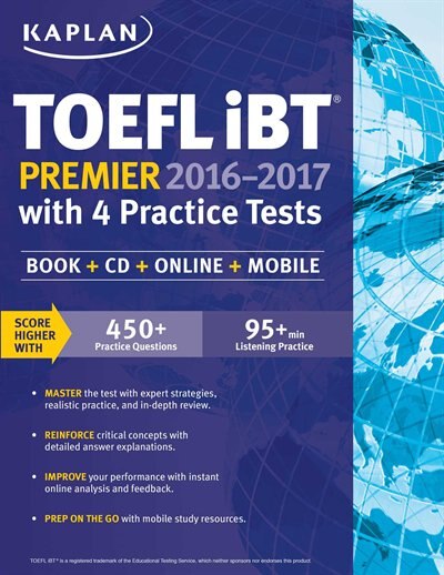 Couverture_Kaplan TOEFL iBT Premier 2016-2017 with 4 Practice Tests