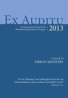 Front cover_Ex Auditu - Volume 29