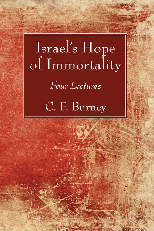 Couverture_Israel's Hope of Immortality