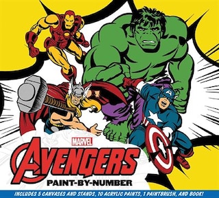 Front cover_Marvel: The Avengers Paint-by-number
