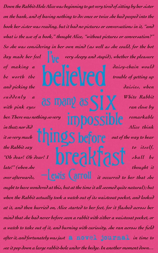 Couverture_A Novel Journal: Alice's Adventures In Wonderland (compact)