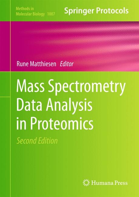 Couverture_Mass Spectrometry Data Analysis in Proteomics