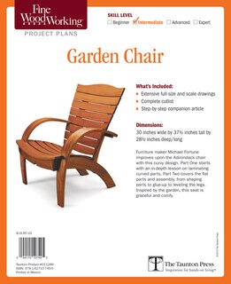 Front cover_Fine Woodworking's Garden Chair Plan