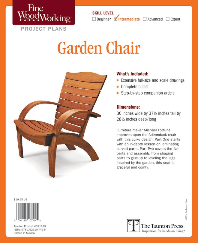 Front cover_Fine Woodworking's Garden Chair Plan