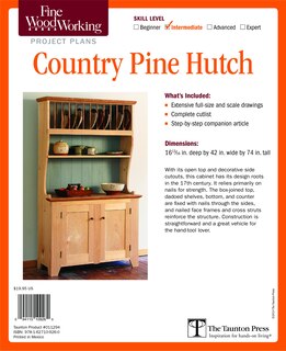 Front cover_Fine Woodworking Video Workshop Series - Country Pine Hutch Plan