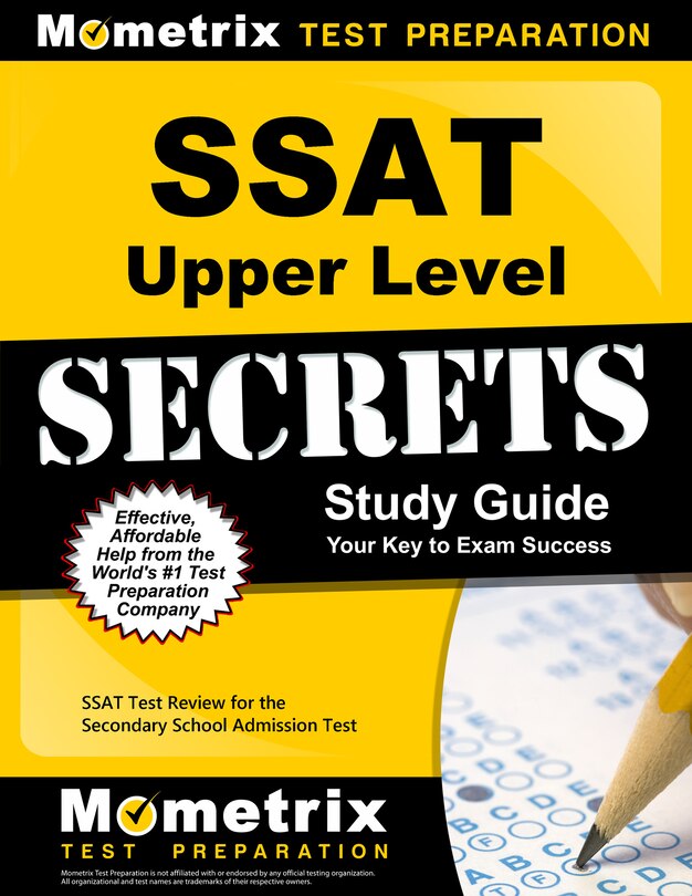 Ssat Upper Level Secrets Study Guide: Ssat Test Review For The Secondary School Admission Test