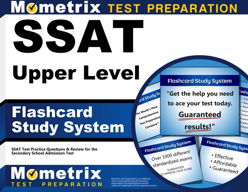 Ssat Upper Level Flashcard Study System: Ssat Test Practice Questions And Review For The Secondary School Admission Test