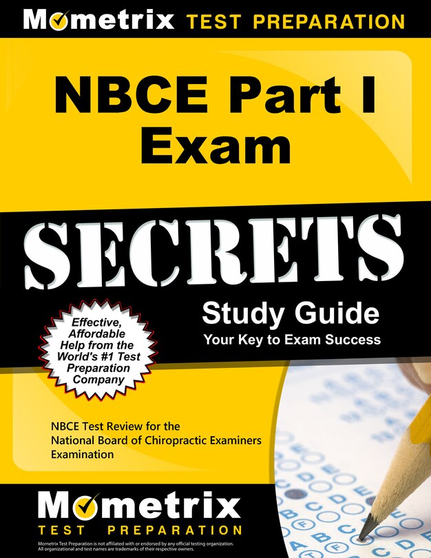 Nbce Part I Exam Secrets Study Guide: Nbce Test Review For The National Board Of Chiropractic Examiners Examination