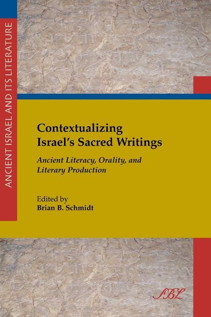 Couverture_Contextualizing Israel's Sacred Writings