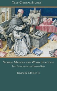 Front cover_Scribal Memory and Word Selection