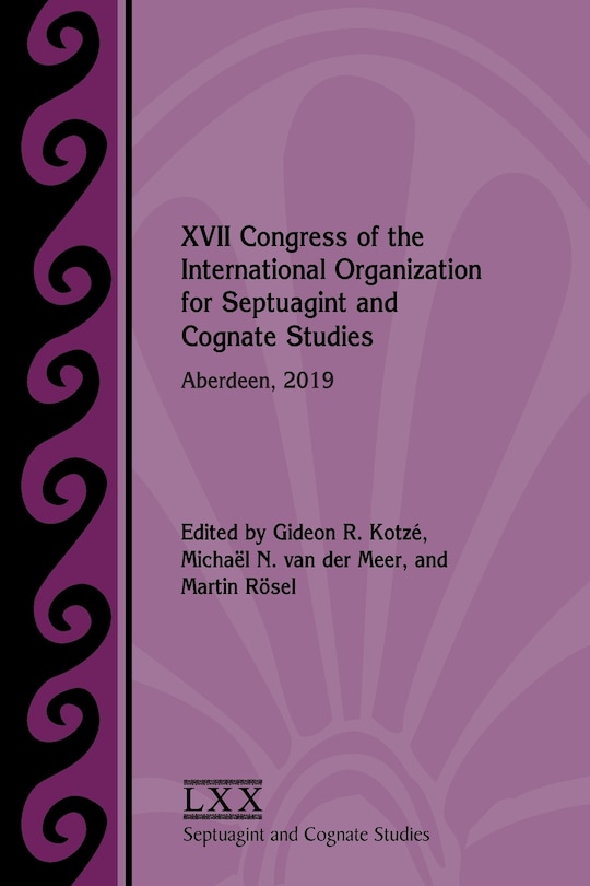 Front cover_XVII Congress of the International Organization for Septuagint and Cognate Studies