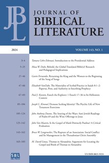 Couverture_Journal of Biblical Literature 143.1 (2024)