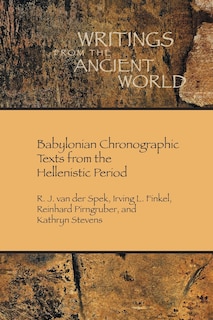 Couverture_Babylonian Chronographic Texts from the Hellenistic Period