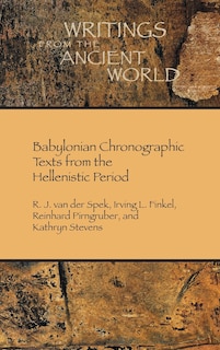 Couverture_Babylonian Chronographic Texts from the Hellenistic Period