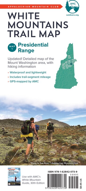 Couverture_AMC White Mountains Trail Map 1: Presidential Range