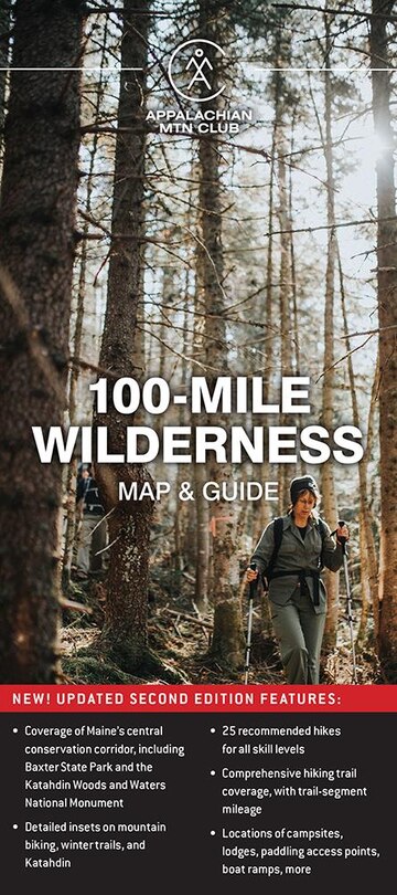 Front cover_100-Mile Wilderness Map & Guide