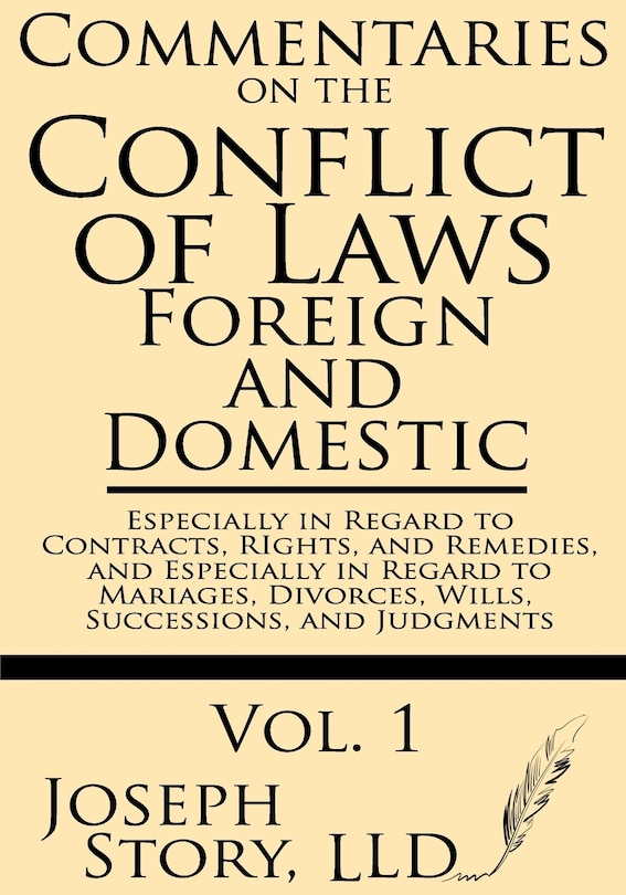 Couverture_Commentaries on the Conflicts of Laws