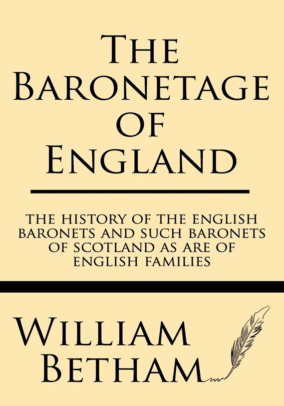 Front cover_The Baronetage of England