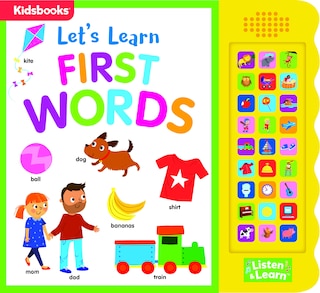 Front cover_27-Button Sound Book Let's Learn First Words