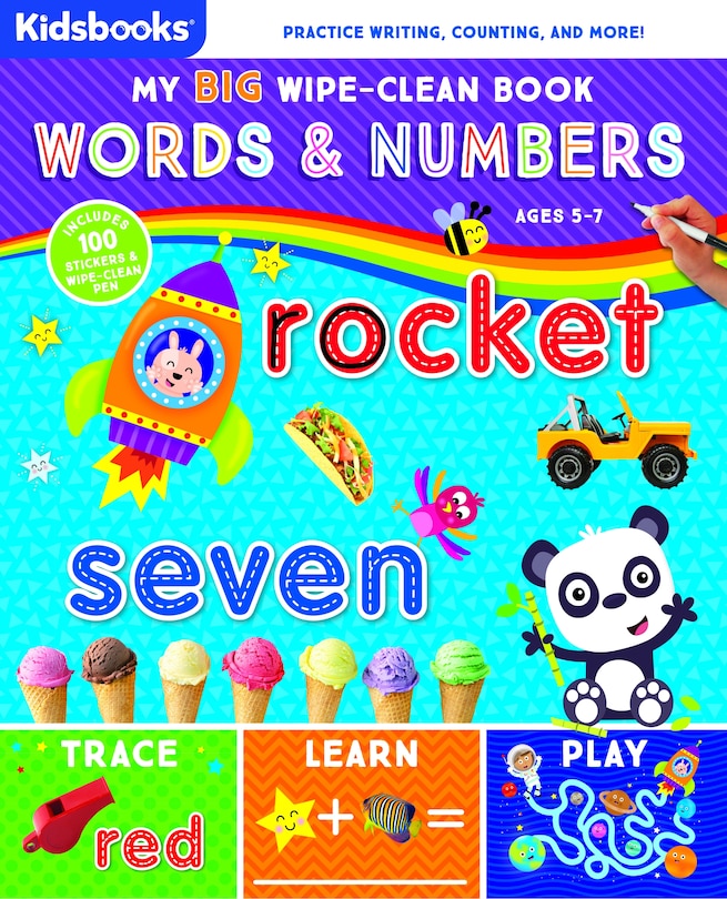 Front cover_My Big Wipe-Clean Book: Words and Numbers