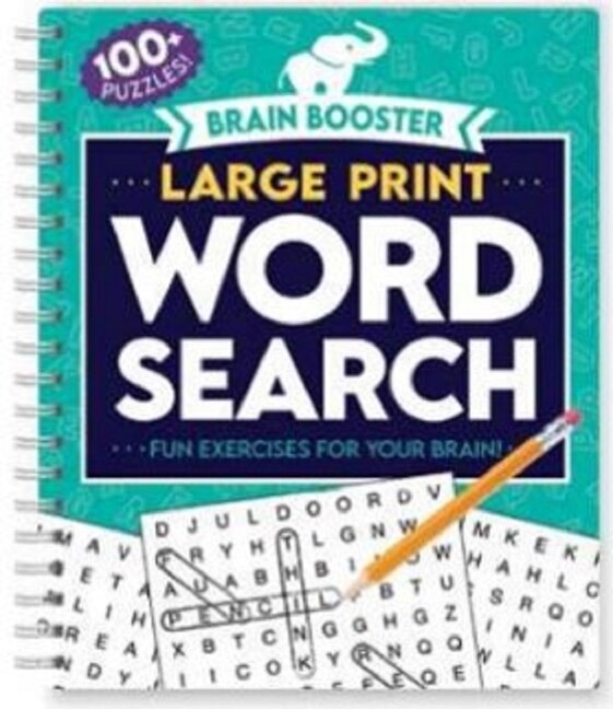 Front cover_Brain Booster Large Print Word Search