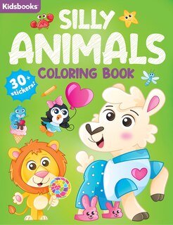 Front cover_Silly Animals Coloring Book