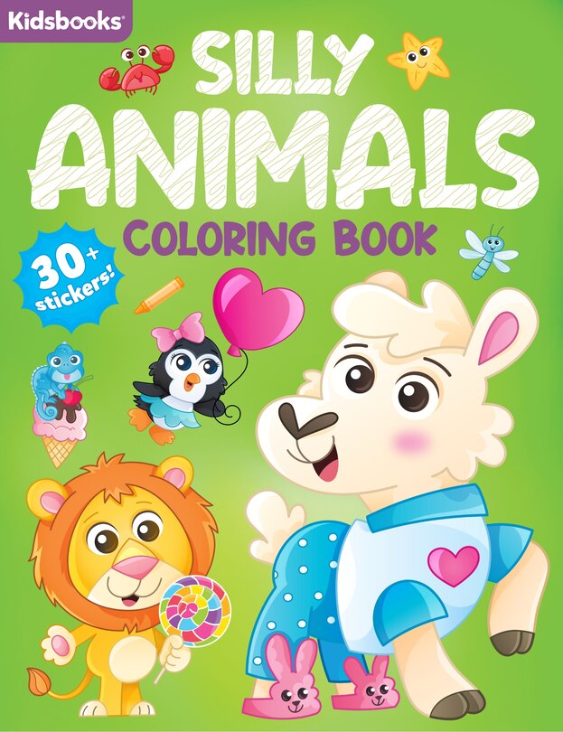 Front cover_Silly Animals Coloring Book