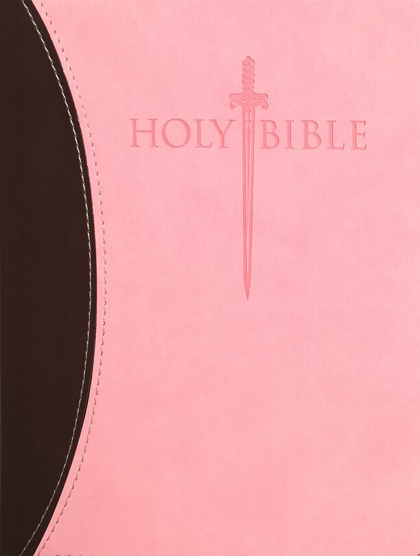 Kjver Sword Study Bible Personal Size Large Print Chocolate Pink Ultrasoft: King James Version Easy Read