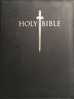 Kjver Sword Study Bible Personal Size Large Print Black Genuine Leather: King James Version Easy Read