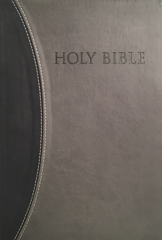 Kjver Thinline Bible Large Print Black Grey Ultrasoft Indexed: King James Version Easy Read